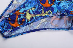 Wild Prints Monokini Swimsuit Very Sexy Cutting Racerback Bathing Suit