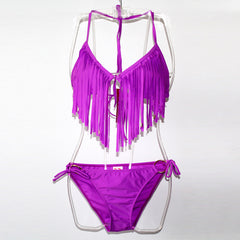 Removable Padded Tassel Bikini