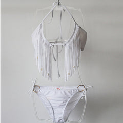 Removable Padded Tassel Bikini