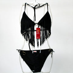 Removable Padded Tassel Bikini
