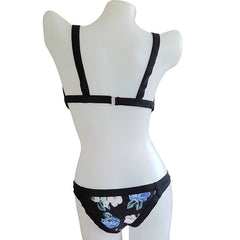 Retro Print Bikini Swimsuit