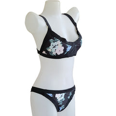 Retro Print Bikini Swimsuit