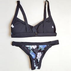 Retro Print Bikini Swimsuit
