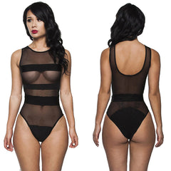One Piece Sexy Mesh Swimwear