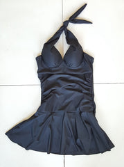 Black Swimming Suits One Piece Modest Swimwear