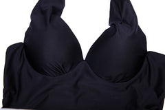Black Swimming Suits One Piece Modest Swimwear