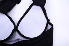 Black Swimming Suits One Piece Modest Swimwear