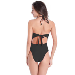 Monokini Swimsuit High Waist Swimming Bathers